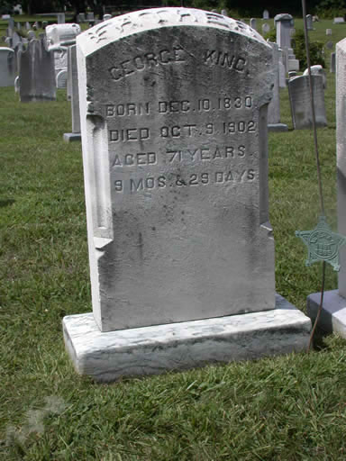 George King headstone