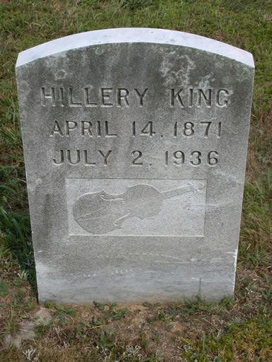 Hillery King headstone