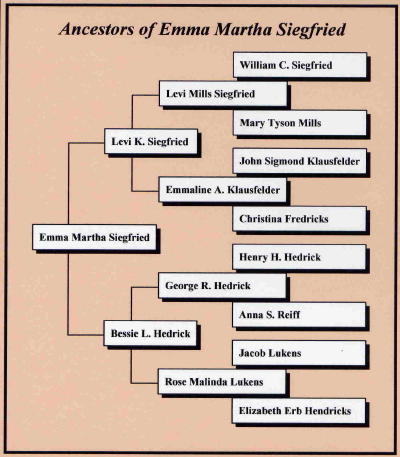 Siegfried Genealogy Chart